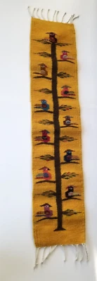 Tree of Life Birds Runner Wool Rug - Image 1 of 4