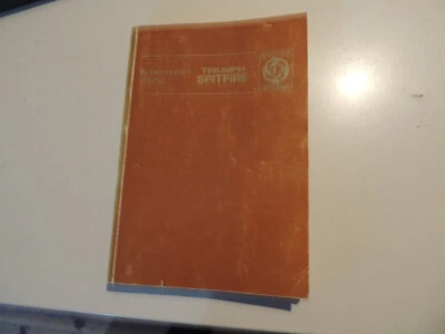Triumph Spitfire 1500   Werkstatthandbuch Wartung Reparatur Ausgabe 1975 - Bild 1 von 4