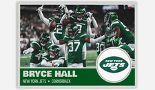 Bryce Hall Custom New York Jets Football Card ACEO