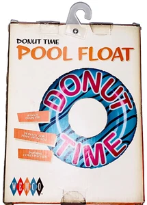 Wemco “Donut Time” Vintage Style Giant Pool Float Donut Shaped 4' Diameter - Picture 1 of 4
