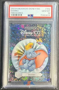 2023 Kakawow Phantom Disney 100 Dumbo Fireworks Prizm 7/100 PSA 10 #102 - Picture 1 of 2