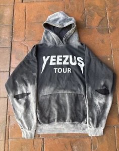 Felpa con cappuccio Kanye West Yeezus Tour 3XL tie dye invecchiata - Foto 1 di 9