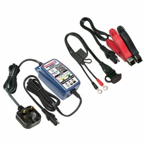 Cargador de batería de litio Optimate1 DUO 12v STD AGM GEL motocicleta cuatro scooter Reino Unido - Imagen 1 de 3