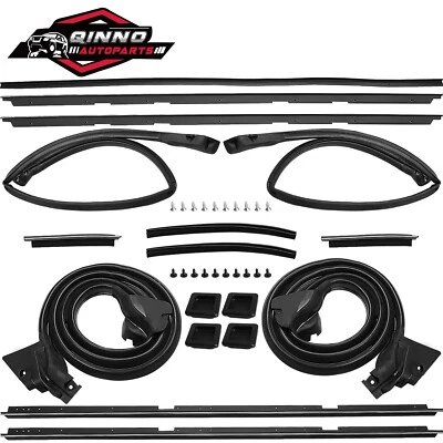 17PCS Weatherstripping Seals Kit Fit For 78-87 GMC Caballero Chevrolet El Camino - Image 1 of 4