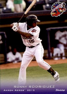 2013 Akron Aeros Grandstand #23 Ronny Rodriguez Dominican Republic Baseball Card