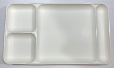 Tupperware #1535 Divided Lunch Tray Picnic Camping Tailgate Church Social White