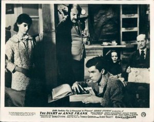 THE DIARY OF ANNE FRANK MILLIE PERKINS RICHARD BEYMER ORIGINAL LOBBY CARD RARE