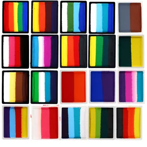 Water Activated Split Cakes Professional Face Painting FOR Kids 0.35 oz Rainbow - Picture 1 of 59