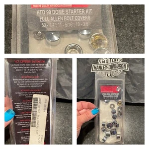 KIT DE INICIO DE CUBIERTA DE PERNOS HOT TOPPERS DIFÍCIL 99 Domo Allen Para Harley Davidson Ret $79 - Imagen 1 de 9