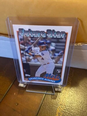 2023 THROWBACK THURSDAY FRANCISCO ALVAREZ FUTURE STAR ROOKIE CARD RC # 105 METS - Image 1 of 2