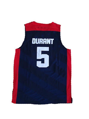 Kevin Durant Signed United States USA (2012 Olympics) Jersey JSA - Image 1 of 4