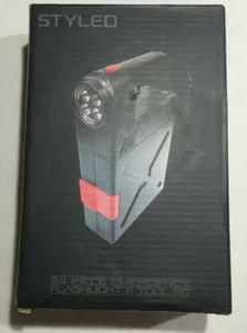 24 Piece Emergency Flashlight & Tool Kit - Picture 1 of 7