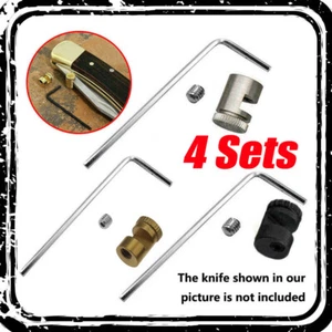 4Sets Stainless Steel Thumb Stud Knives Kit For Buck 110 and other Folding knife - Picture 1 of 19