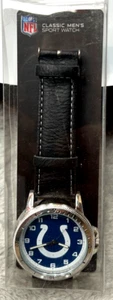 Indianapolis Colts Watch Classic Sports Men's Leather Band Sparo NFL Official - Picture 1 of 2