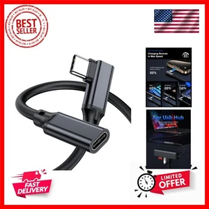 90 Degree Right Angle USB C Male to Female Extension Cable 10FT,Type C USB 3.... - Picture 1 of 10