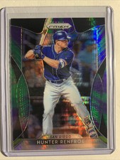 2019 Panini Prizm Hunter Renfroe Hyper Purple & Green Prizm San Diego Padres #28