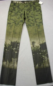 Valentino Runway Made in Italy Mens Tropical Jungle Print Pants NWT 33 U $1470 - Picture 1 of 7