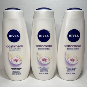 3 proteínas de cachemir NIVEA con aroma a flor de orquídea y lavado corporal de cachemira 16,9 fl oz - Imagen 1 de 7