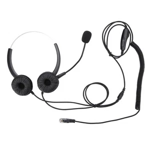 Crystal RJ9 Zestaw słuchawkowy call center Noise Cancelling Call Center Słuchawki z FY - Zdjęcie 1 z 7