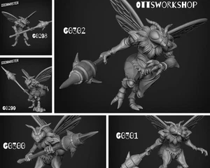 Bee-Folk Bug Miniatur Miniatur | Verbessern Sie Ihre Tabletop Battles - Bild 1 von 6