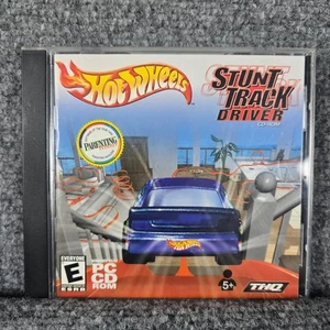 Hot Wheels Stunt Track Driver PC CD ROM Video Game THQ Windows 95 98 Retro - Picture 1 of 4