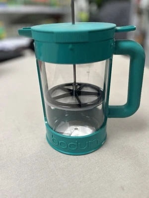 Cafetière à piston Bodum , 12 tasses, 1,5 l, en résine, bleu turquoise - Photo 1/4