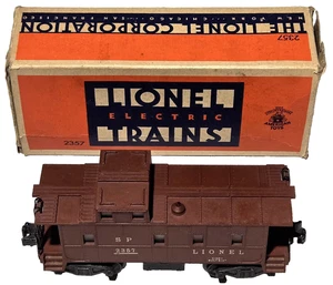 Vintage Lionel Lines Caboose 2357 SP Type Tuscan Electric Train Car w/ Box USA - Bild 1 von 11