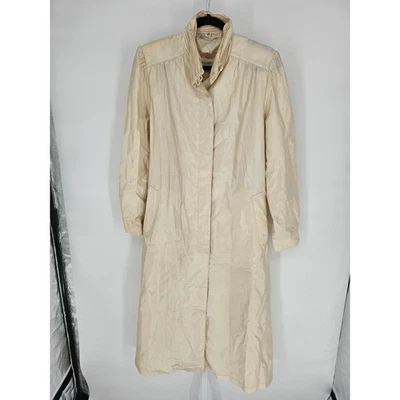 Abrigo de mujer vintage Alorna crema manga larga cuello alto talla 11/12 Foto 1 de 4