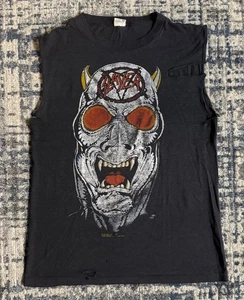 Vintage 1986-87 Slayer Criminally Insane Reign In Blood T-Shirt M Metallica 80er - Bild 1 von 8