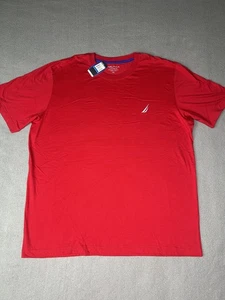 Camisa Polo Nautica Para Hombre XL Roja Algodón Spandex Cuello Redondo Nueva Con Etiquetas - Imagen 1 de 4