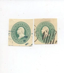 United States used cut square U164 x2 - Picture 1 of 1