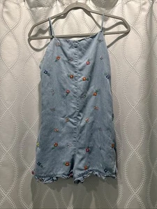 Stella McCartney kids Denim Embroidered Romper Size 14 Years - Picture 1 of 5