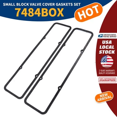Nuevas juntas de cubierta de válvula de bloque pequeño 7484BOX para Chevrolet Chevelle 1971-1973 Foto 1 de 4