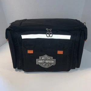 Harley Davidson Picnic Set Black Insulated Travel Cooler Bag - Picture 1 of 6
