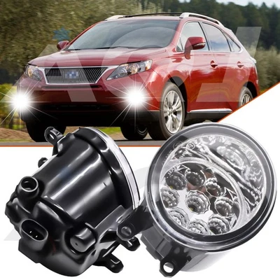 LED Front Bumper White Fog Light Driving Lamp For Lexus RX350 2008-2014 Foto 1 de 4
