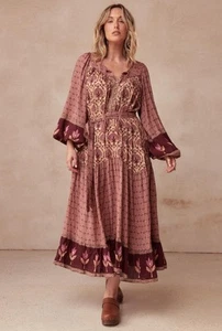 🦋Spell And The Gypsy XL Chateau Boho Maxi Gown EXC - Picture 1 of 20