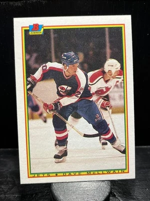 Dave McLlwain #136 1990-91 Bowman Winnipeg Jets - Image 1 of 2