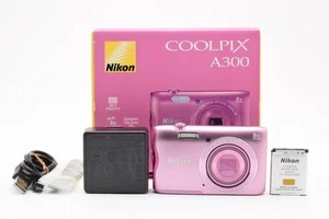 Excelente+ Cámara Nikon COOLPIX A300 Rosa 20MP Probada y Funcionando en Caja Japón - Imagen 1 de 10
