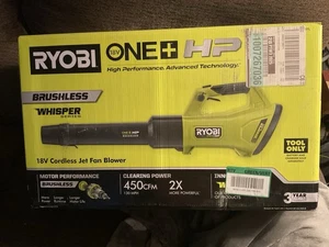 Soplador de hojas portátil Ryobi 18V ONE+ HP sin escobillas 450CFM P21014BTL - Imagen 1 de 2