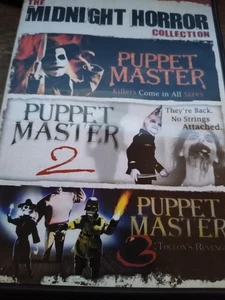 The Midnight Horror Collection DVD Puppet Master 1-3 Films Full Moon - Picture 1 of 1