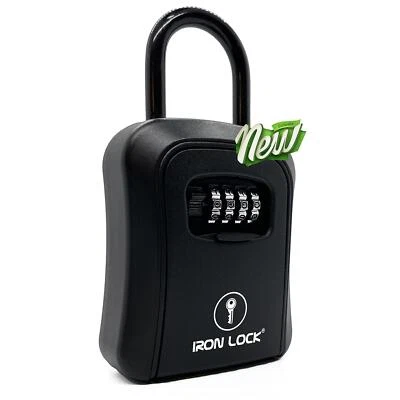 Iron Lock® - Key Lock Box Portable and Wall Mounted with Removable Shackle Indoo - Image 1 of 4