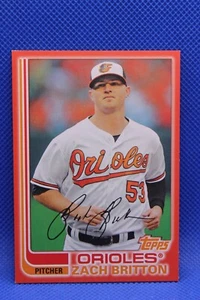 2017 Topps Archives rojo suave #166 Zach Britton/25 SSP Baltimore Orioles - Imagen 1 de 2