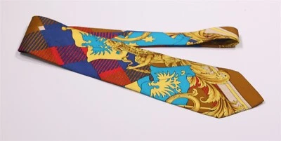 Corbata Versace Vintage Años 90 Seda Barroca Foto 1 de 4