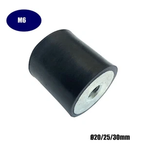 M6 Female Thread Rubber Mount Ø20/25/30mm Anti Vibration Bobbin Isolator Damper - Picture 1 of 6
