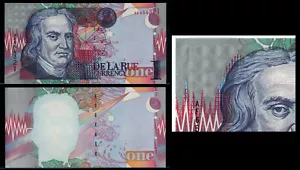 Set 2 pcs Test Note - De La Rue "Newton" DIGIFLECT Bahamas Proof & Finished note - Picture 1 of 4