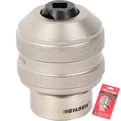 Neilsen Llave de Grifo Intercambiable Ajustable Trinquete Portabrocas Enchufe 1/2" M13-M19