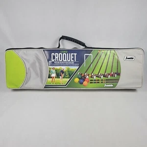 Croquet Set Vintage Wooden Game Six Player Backyard Leisure Sports Intermediate - Picture 1 of 6