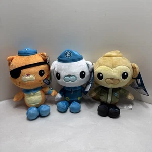Lot of 3 - Octonauts Above and Beyond Crew 8" KWAZII BARNACLES & PAANI Plush Toy - Picture 1 of 6