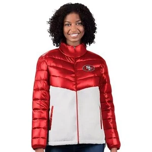 San Francisco 49ers NFL Women's Mixed Media Full Zip Jacket XXL (20-22) - Picture 1 of 4