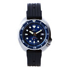 Sharkey Turtle Homage Diver Automatic Blue Watch NH35A Sapphire Waffle Strap